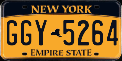 NY license plate GGY5264