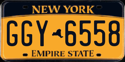 NY license plate GGY6558