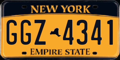 NY license plate GGZ4341