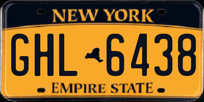 NY license plate GHL6438