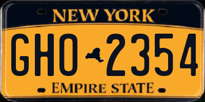 NY license plate GHO2354