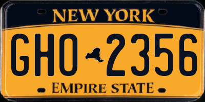 NY license plate GHO2356