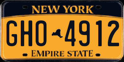 NY license plate GHO4912