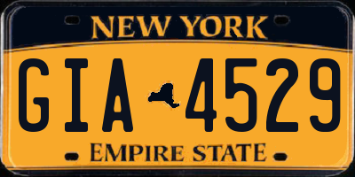 NY license plate GIA4529