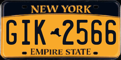 NY license plate GIK2566