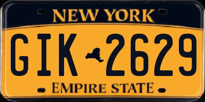 NY license plate GIK2629