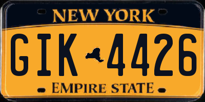 NY license plate GIK4426