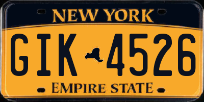 NY license plate GIK4526