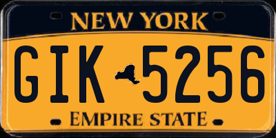 NY license plate GIK5256