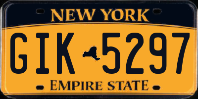 NY license plate GIK5297