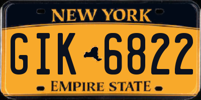 NY license plate GIK6822