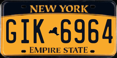 NY license plate GIK6964