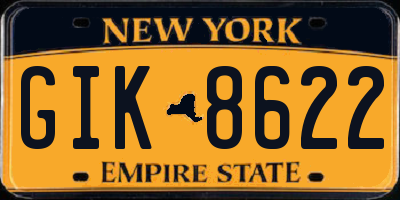NY license plate GIK8622