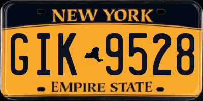 NY license plate GIK9528