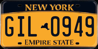 NY license plate GIL0949