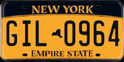 NY license plate GIL0964