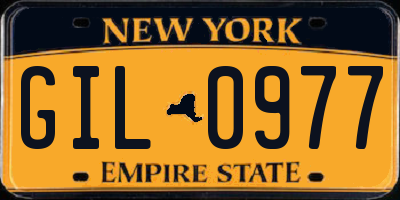 NY license plate GIL0977