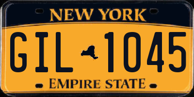 NY license plate GIL1045