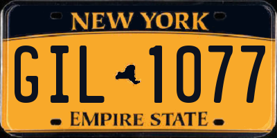 NY license plate GIL1077
