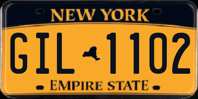 NY license plate GIL1102