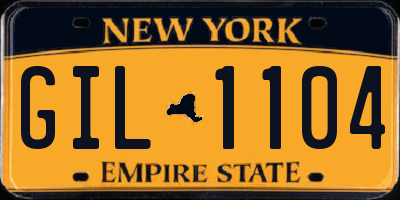 NY license plate GIL1104