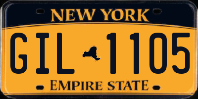 NY license plate GIL1105