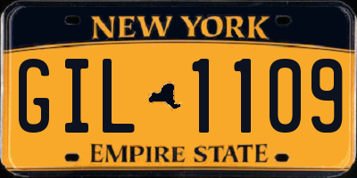 NY license plate GIL1109