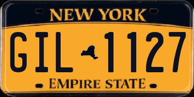 NY license plate GIL1127