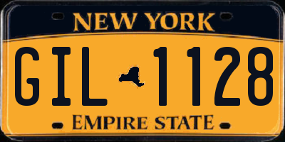 NY license plate GIL1128