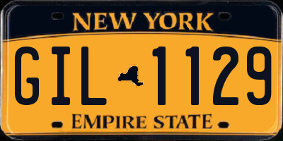 NY license plate GIL1129