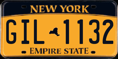 NY license plate GIL1132