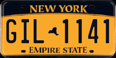 NY license plate GIL1141