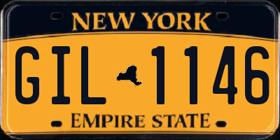 NY license plate GIL1146