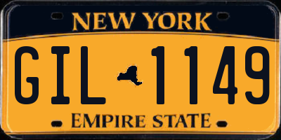 NY license plate GIL1149