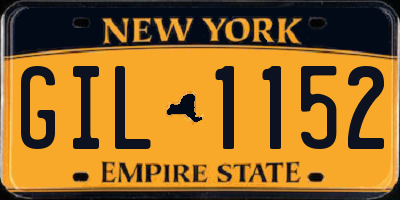 NY license plate GIL1152
