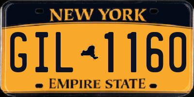 NY license plate GIL1160