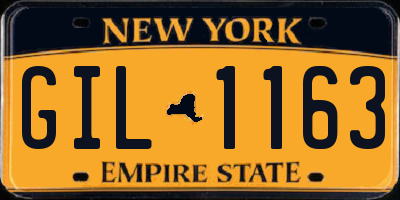NY license plate GIL1163