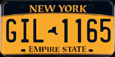 NY license plate GIL1165
