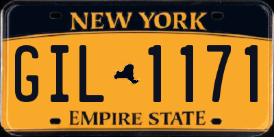 NY license plate GIL1171