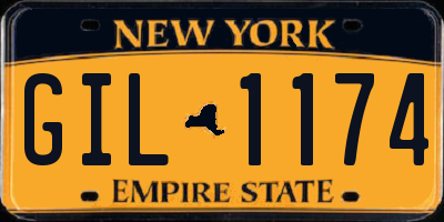 NY license plate GIL1174