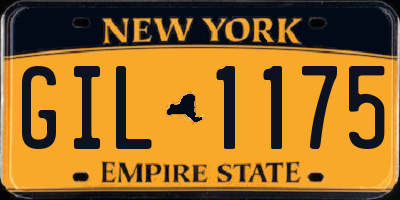 NY license plate GIL1175