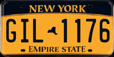 NY license plate GIL1176
