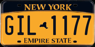 NY license plate GIL1177