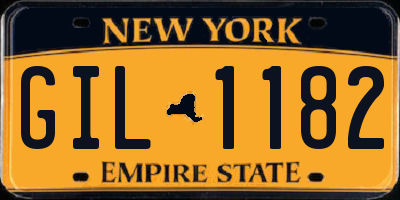 NY license plate GIL1182