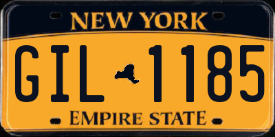 NY license plate GIL1185