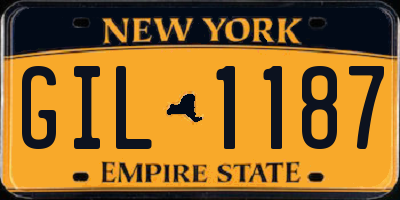 NY license plate GIL1187