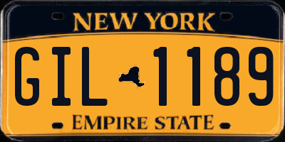 NY license plate GIL1189