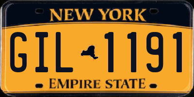 NY license plate GIL1191