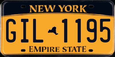 NY license plate GIL1195
