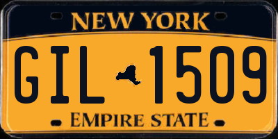 NY license plate GIL1509